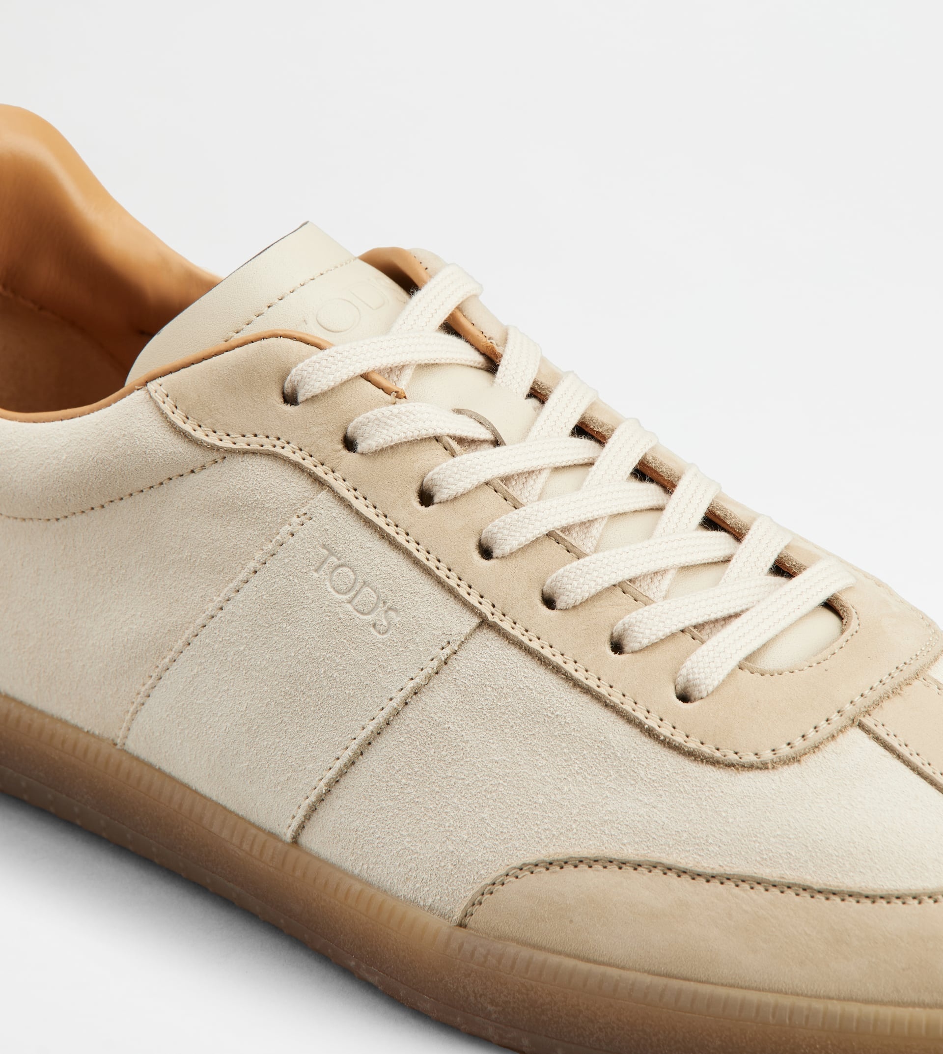 TOD'S TABS SNEAKERS IN NUBUCK - BEIGE, OFF WHITE - 5