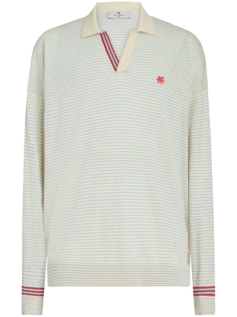 Pegaso striped polo shirt - 1