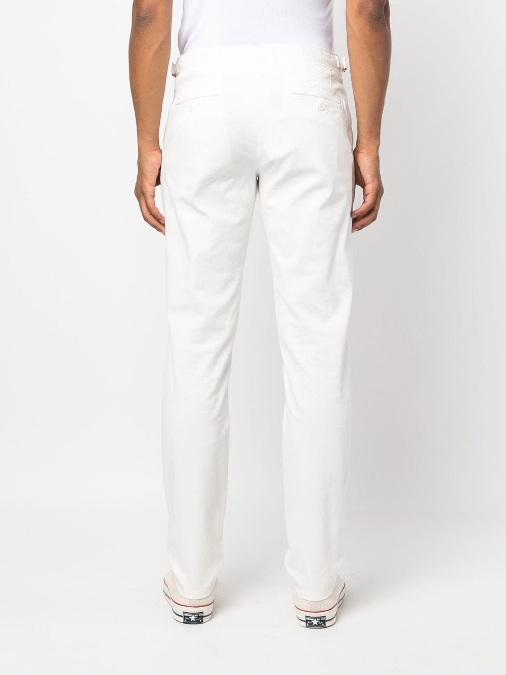 mid-rise straight-leg trousers - 4