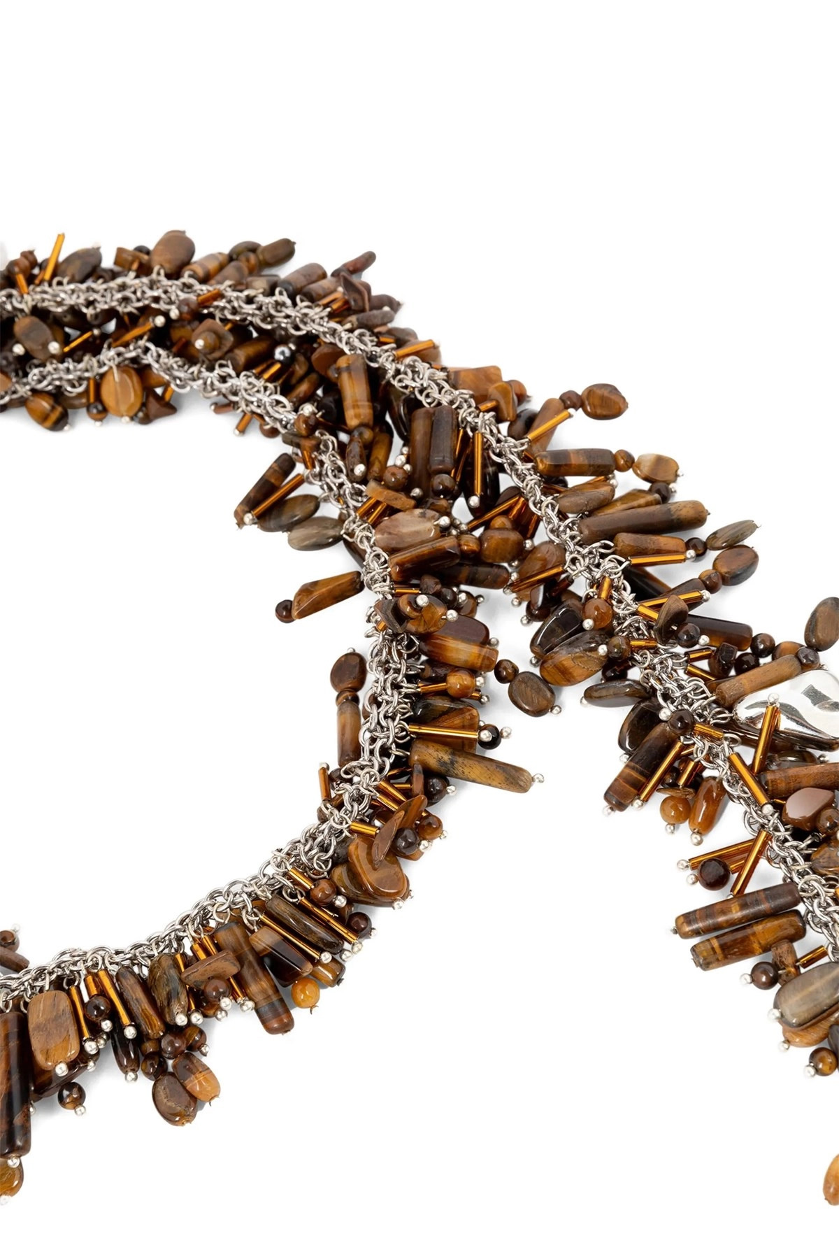 'Embroidered Scarf' necklace - 3