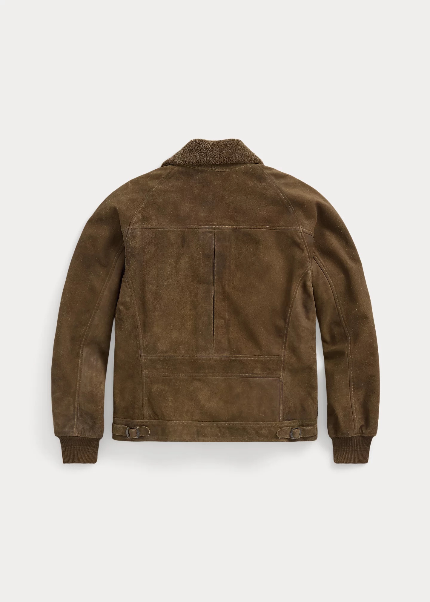 Shearling-Paneled Roughout Suede Jacket - 2