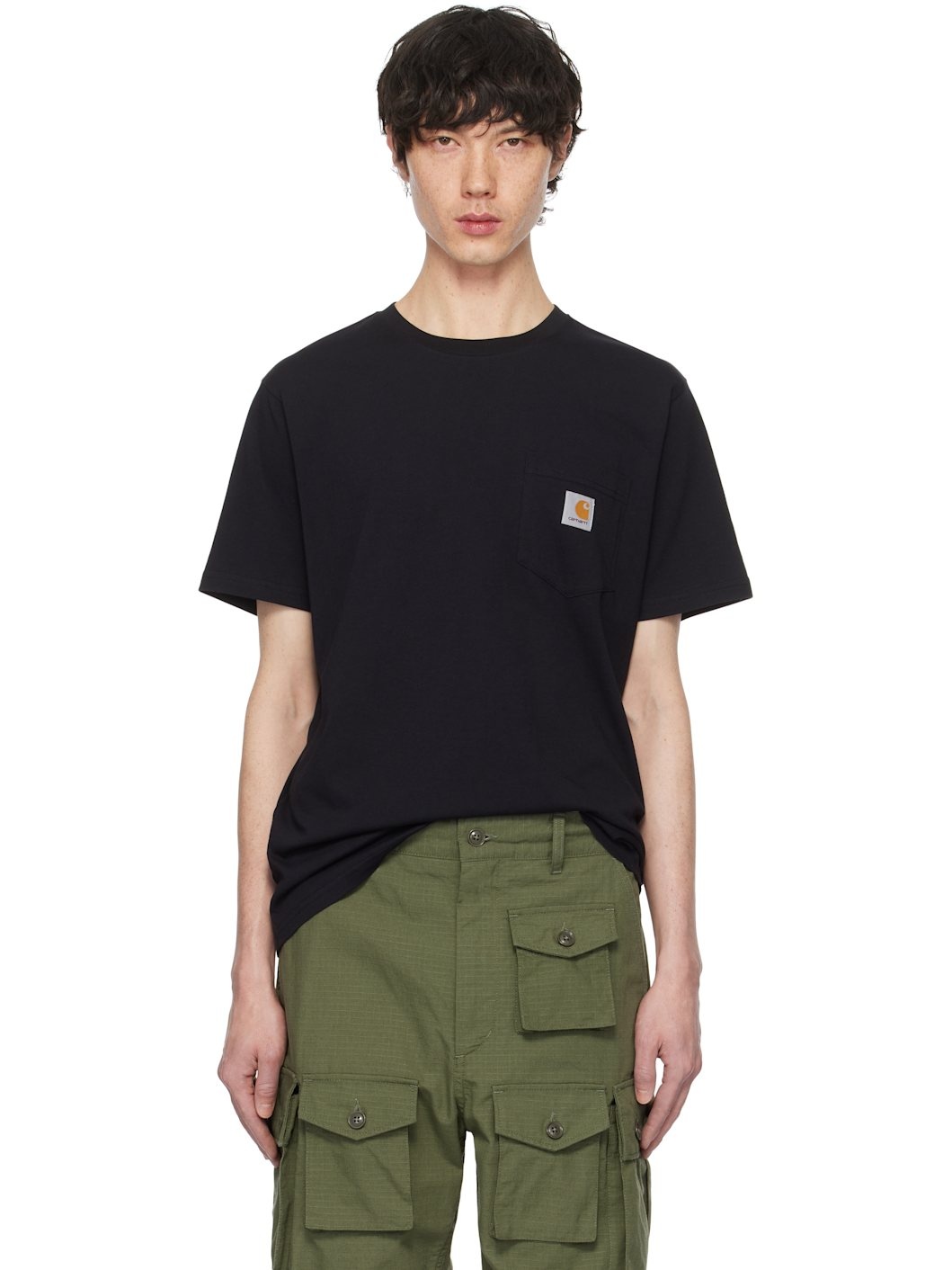 Black Pocket T-shirt - 1