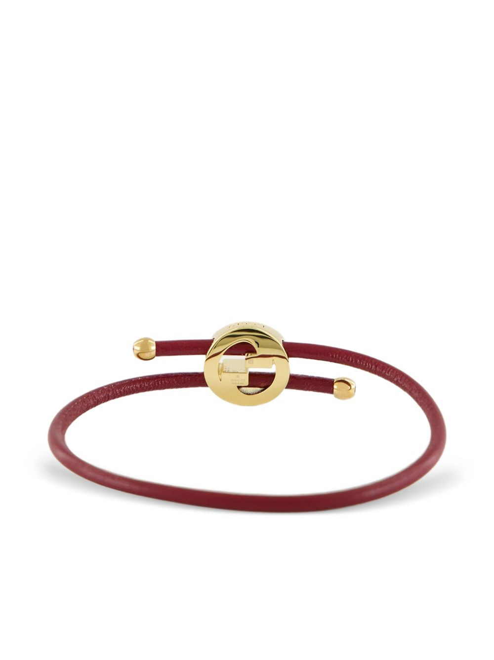 leather logo bracelet - 2