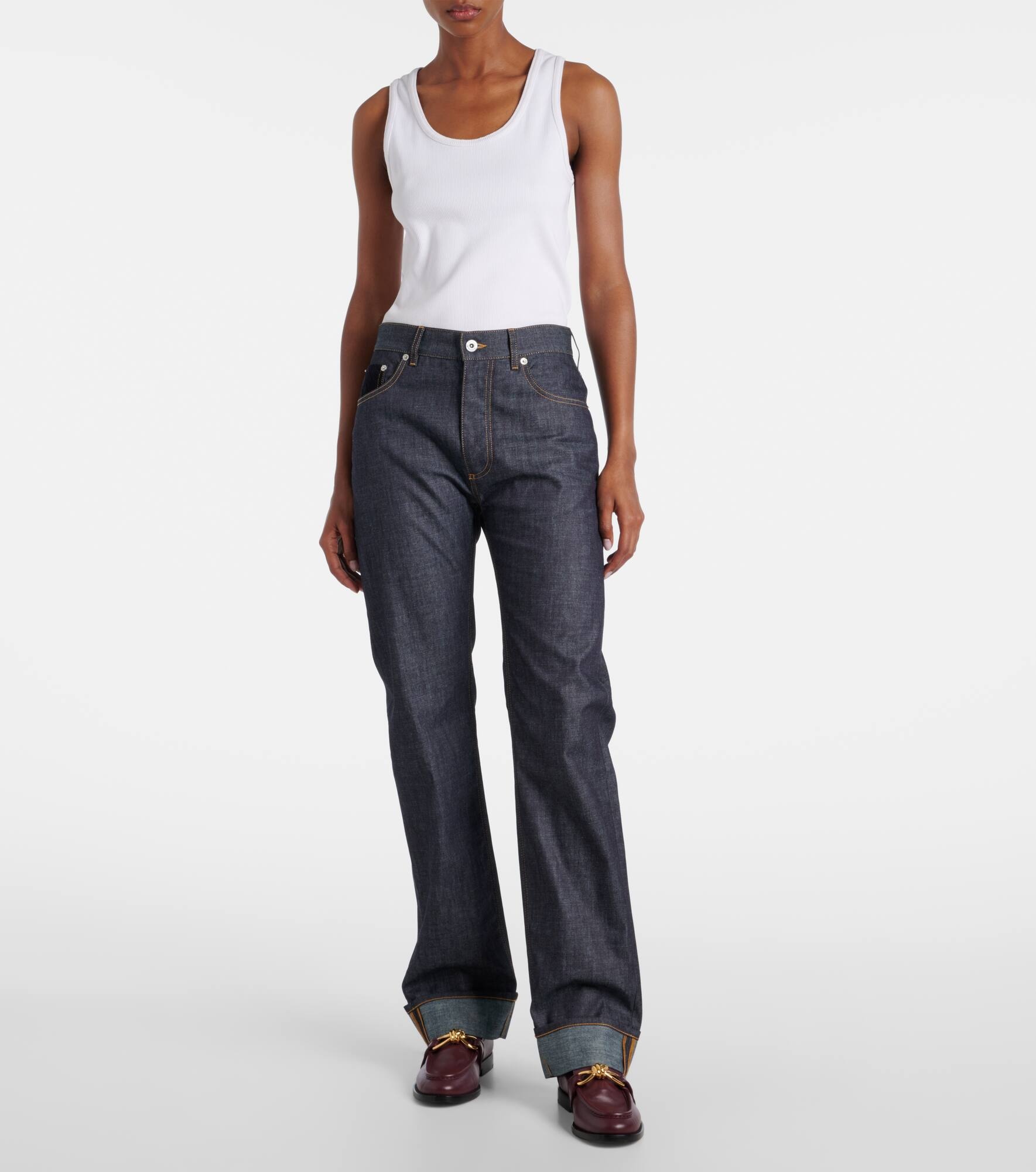 Low-rise straight jeans - 6
