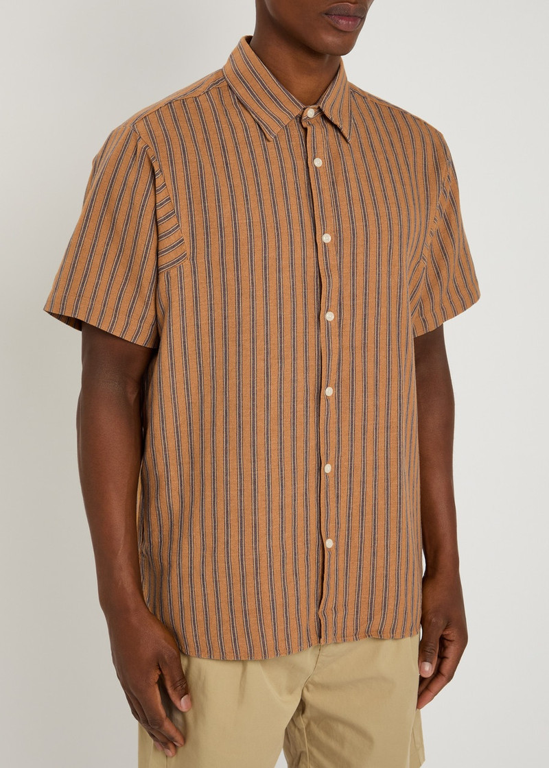 Oliver Spencer Oliver Spencer Gassison Striped Linen-blend Shirt outlook