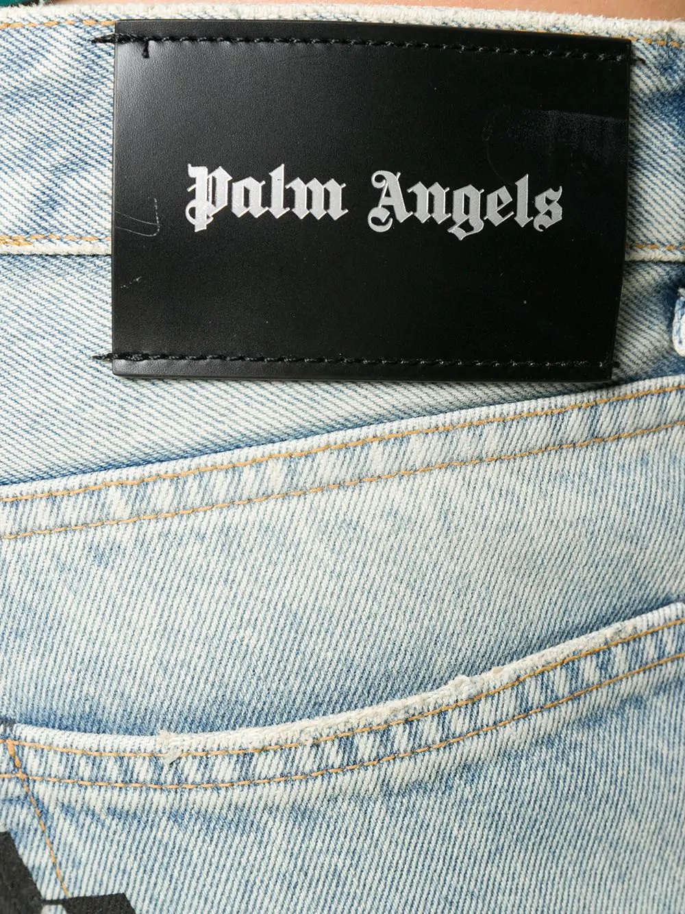 logo print slim-fit jeans - 5