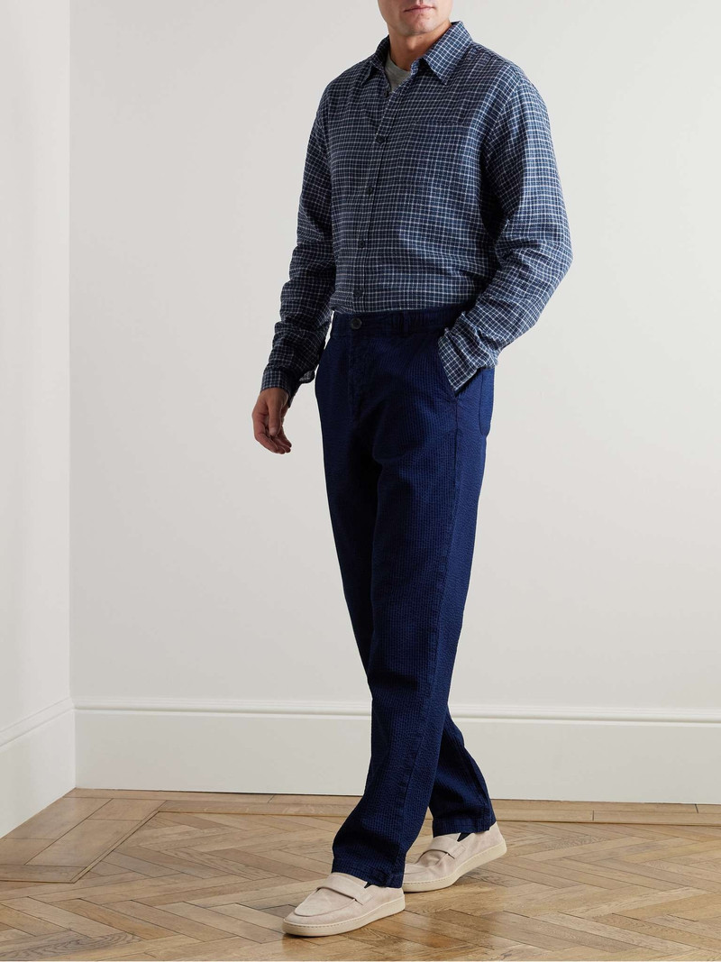Oliver Spencer Checked Organic Cotton-Blend Shirt outlook