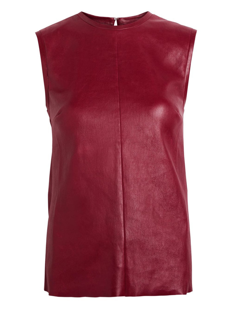 Miuccia sleeveless leather tank top 1