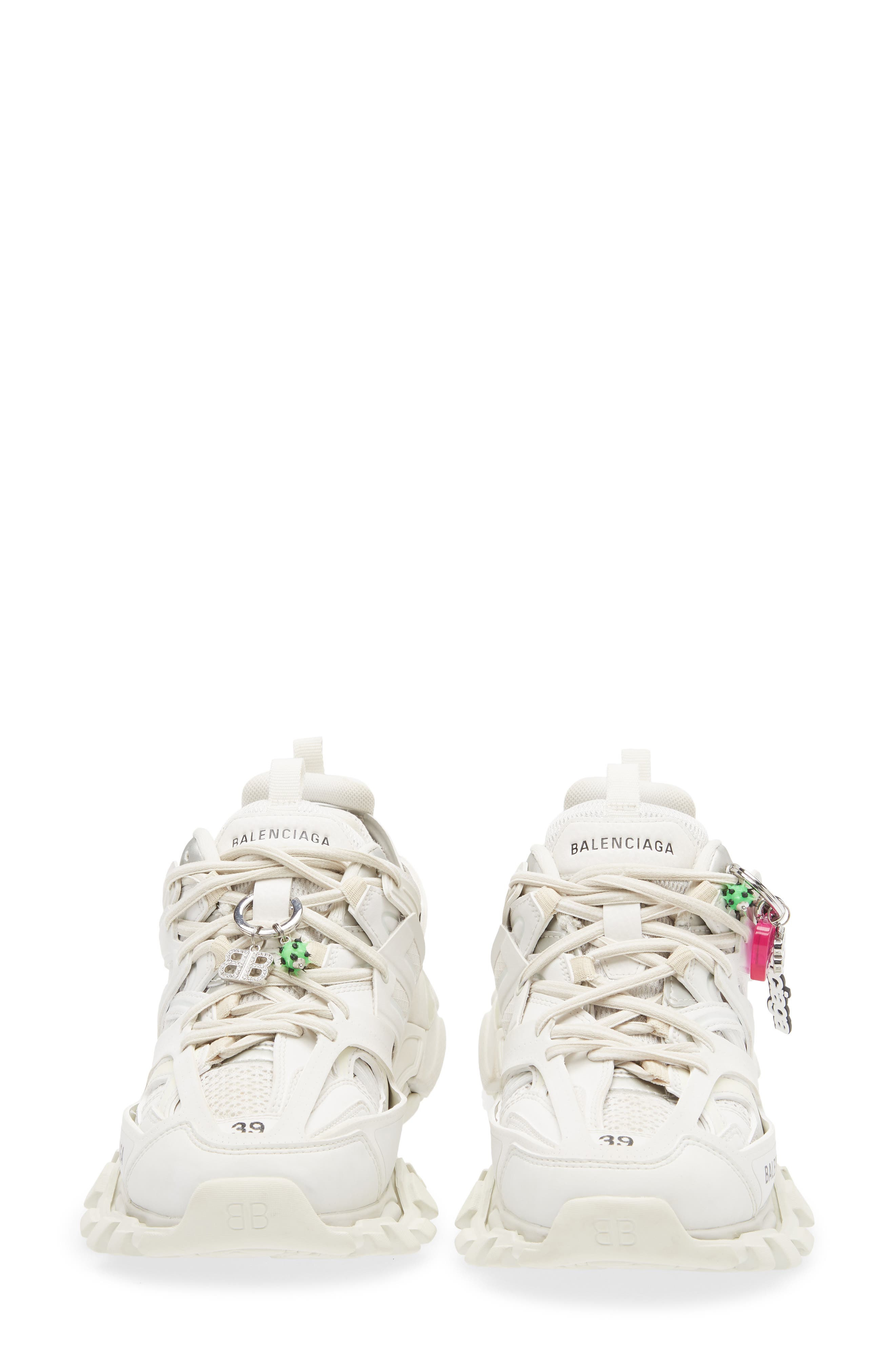 Balenciaga Track Charms Sneaker in White at Nordstrom - 4