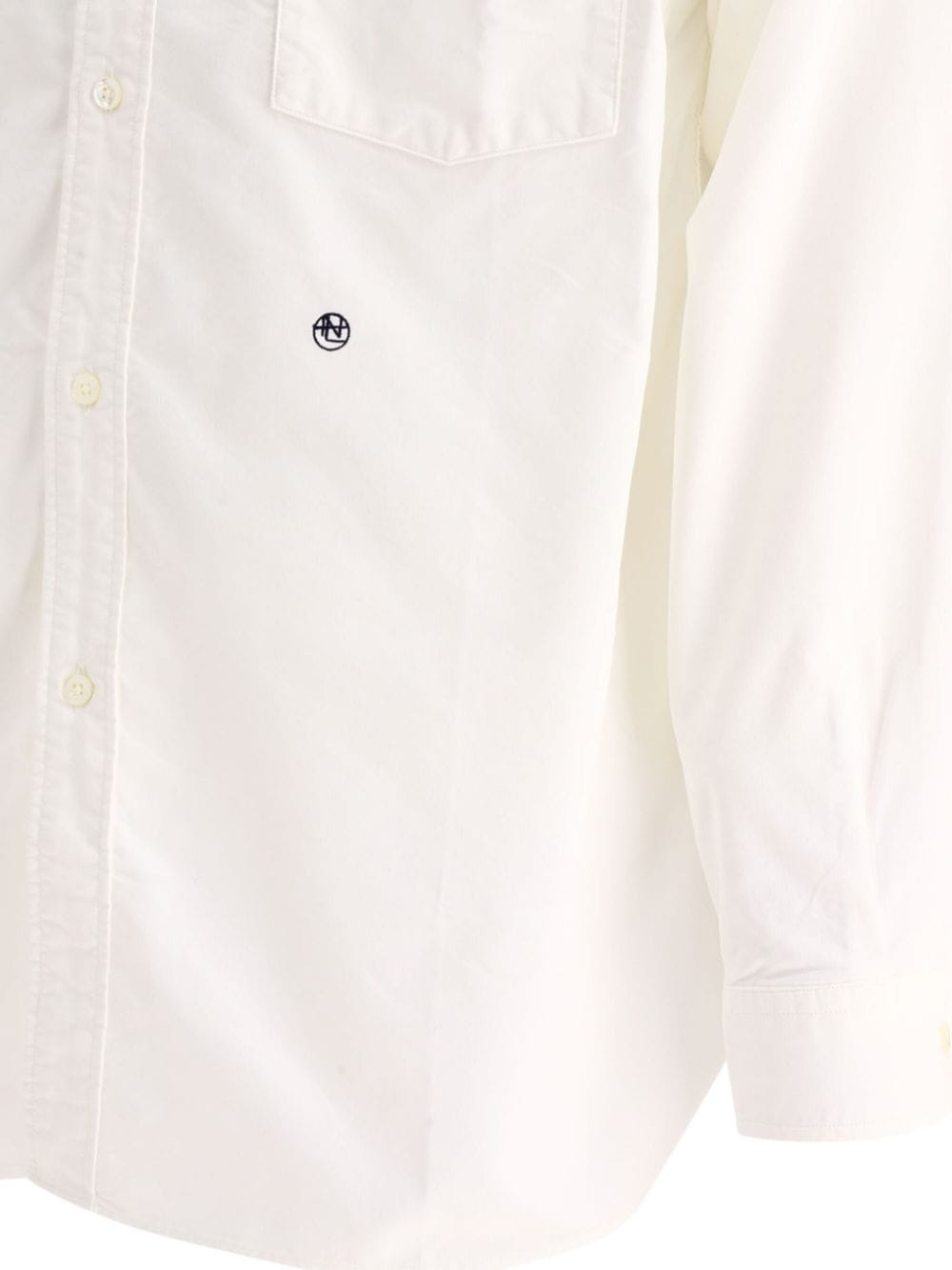 embroidered-logo long-sleeve shirt - 4