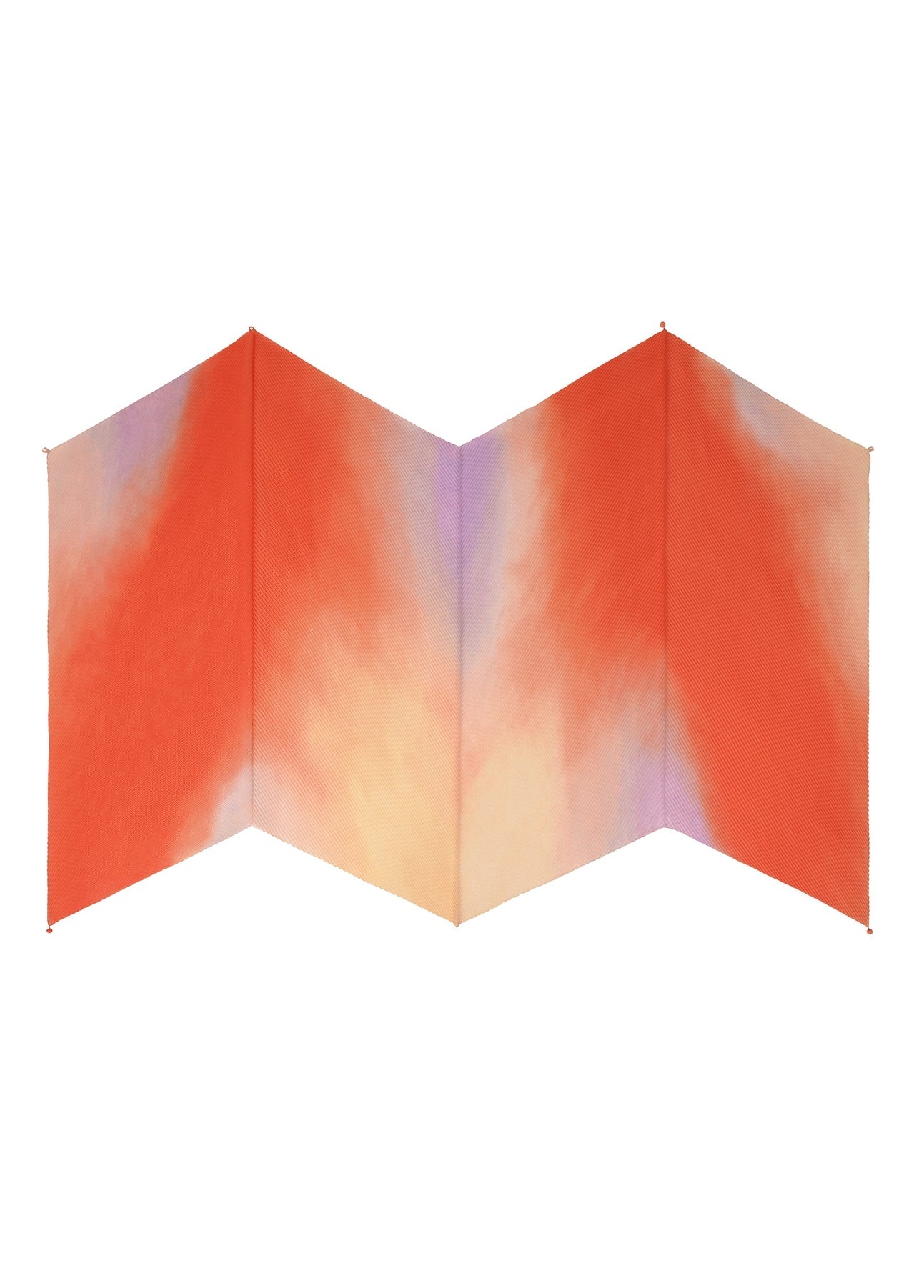 SUFFUSED PLEATS SCARF - 2