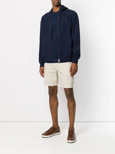 Brunello Cucinelli zipped front hoodie outlook