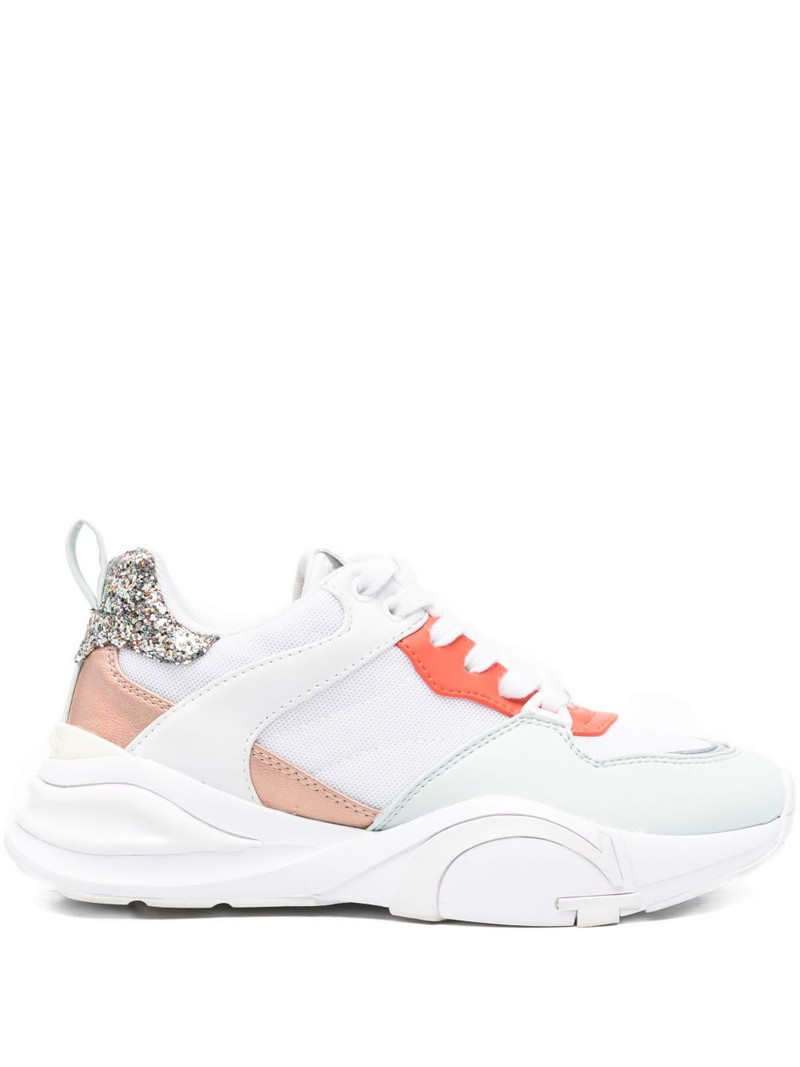 glitter-panelled chunky sneakers 1