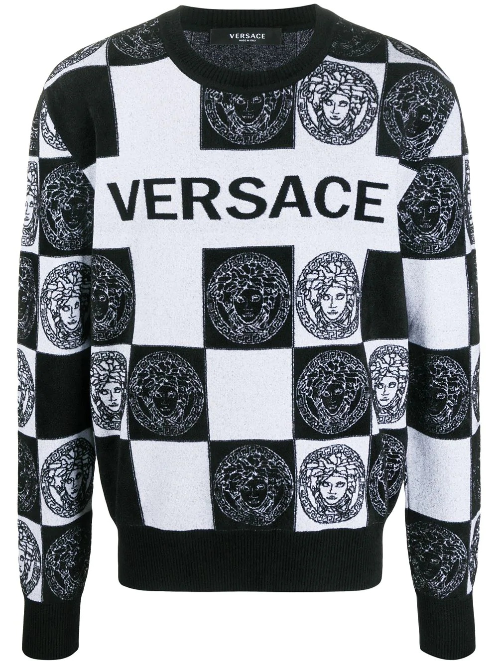 checkerboard logo jumper - 1