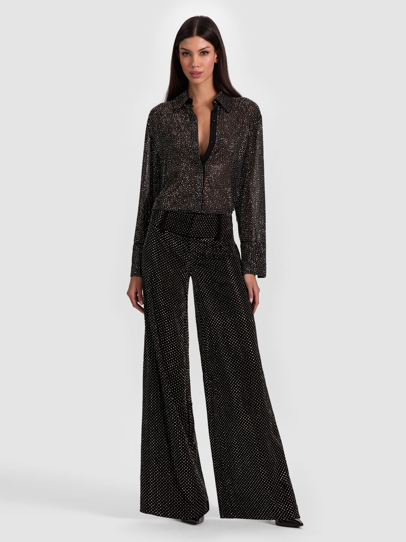 FINELY EMBELLISHED OVERSIZED BUTTON DOWN 2