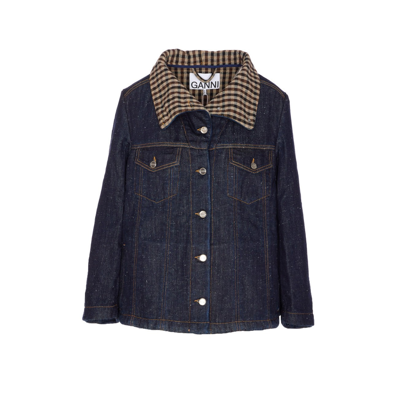 Ganni Women Neppy Denim Jacket - 2