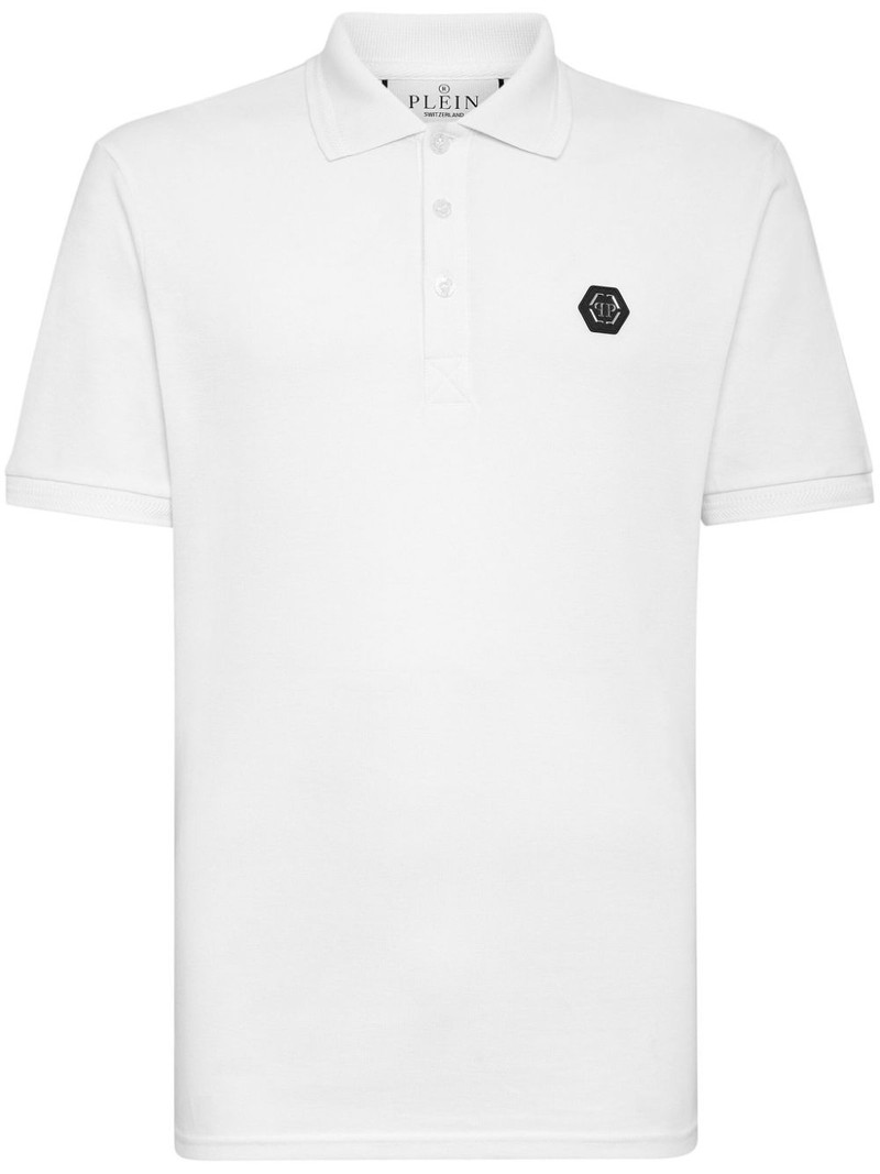 logo-print cotton polo shirt 1