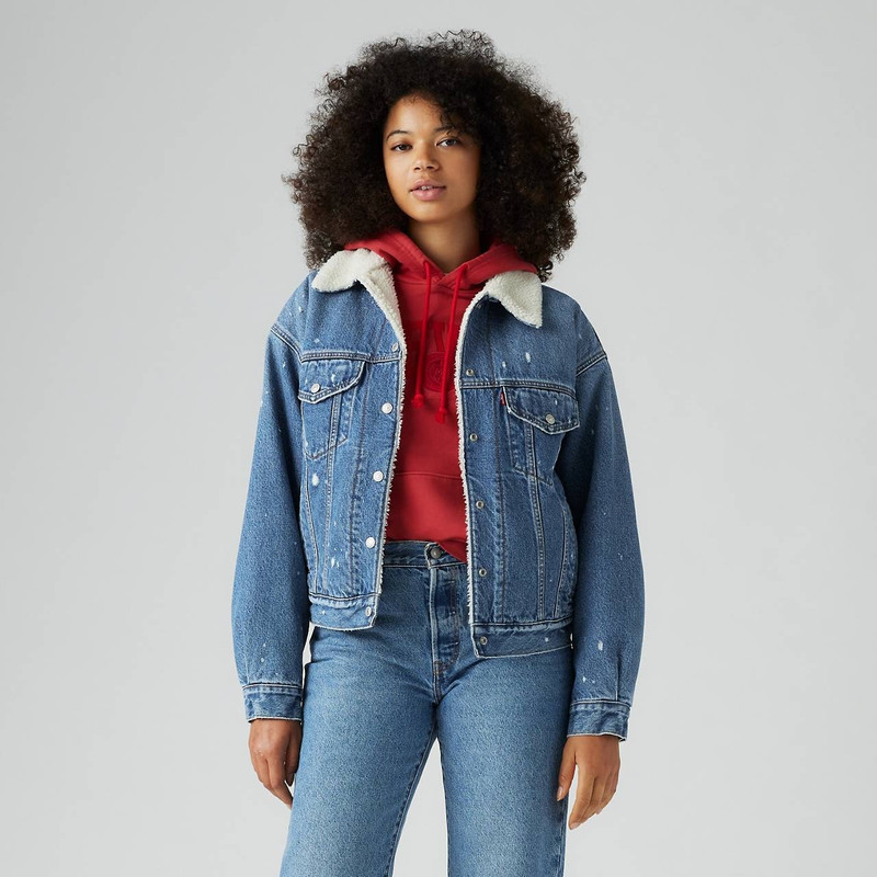 '90S SHERPA TRUCKER JACKET 2