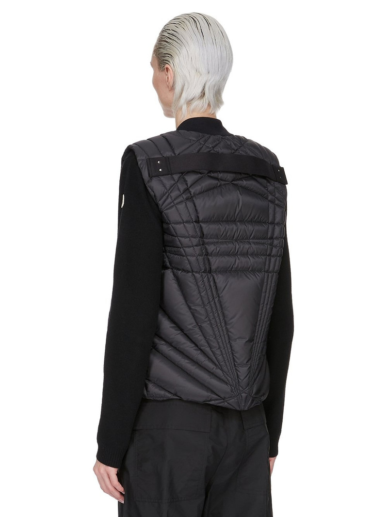 Moncler + Rick Owens Black Megapenta Flight Down Vest 2