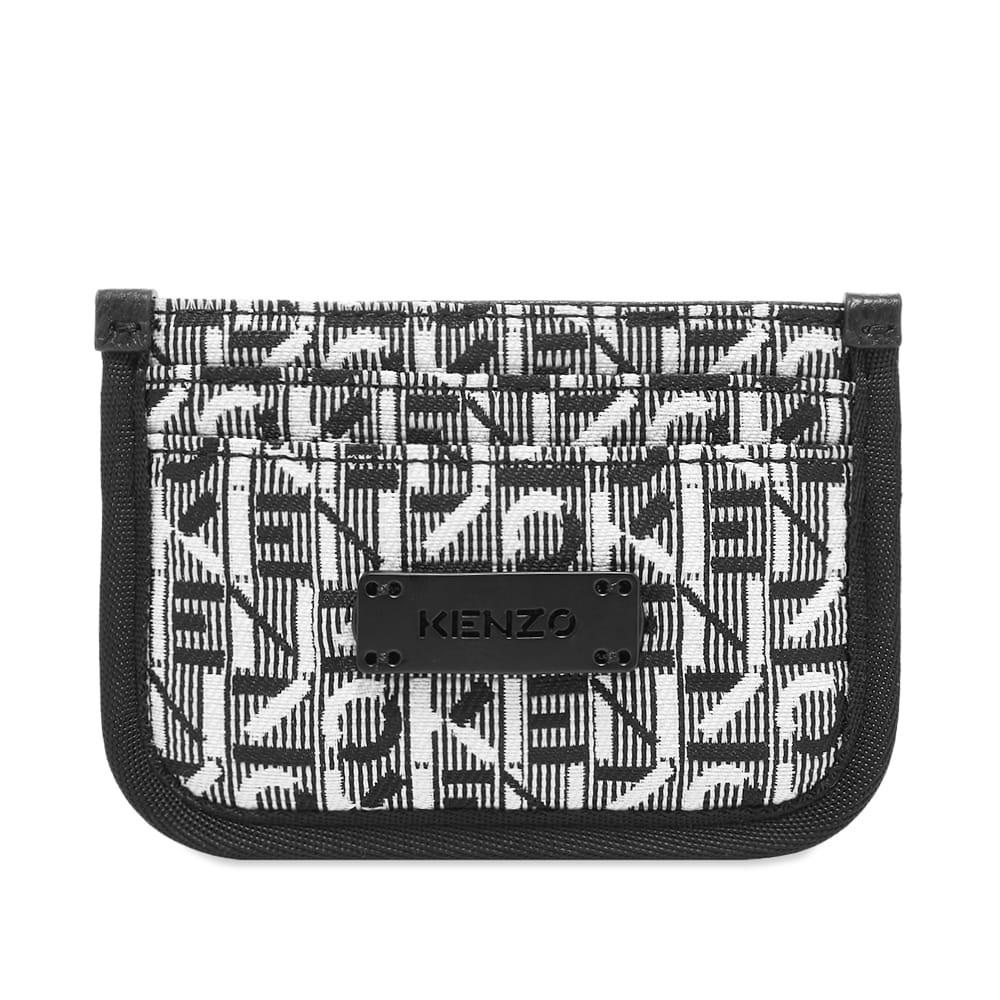 Kenzo Monogrammed Repeat Print Zip Card Holder - 1