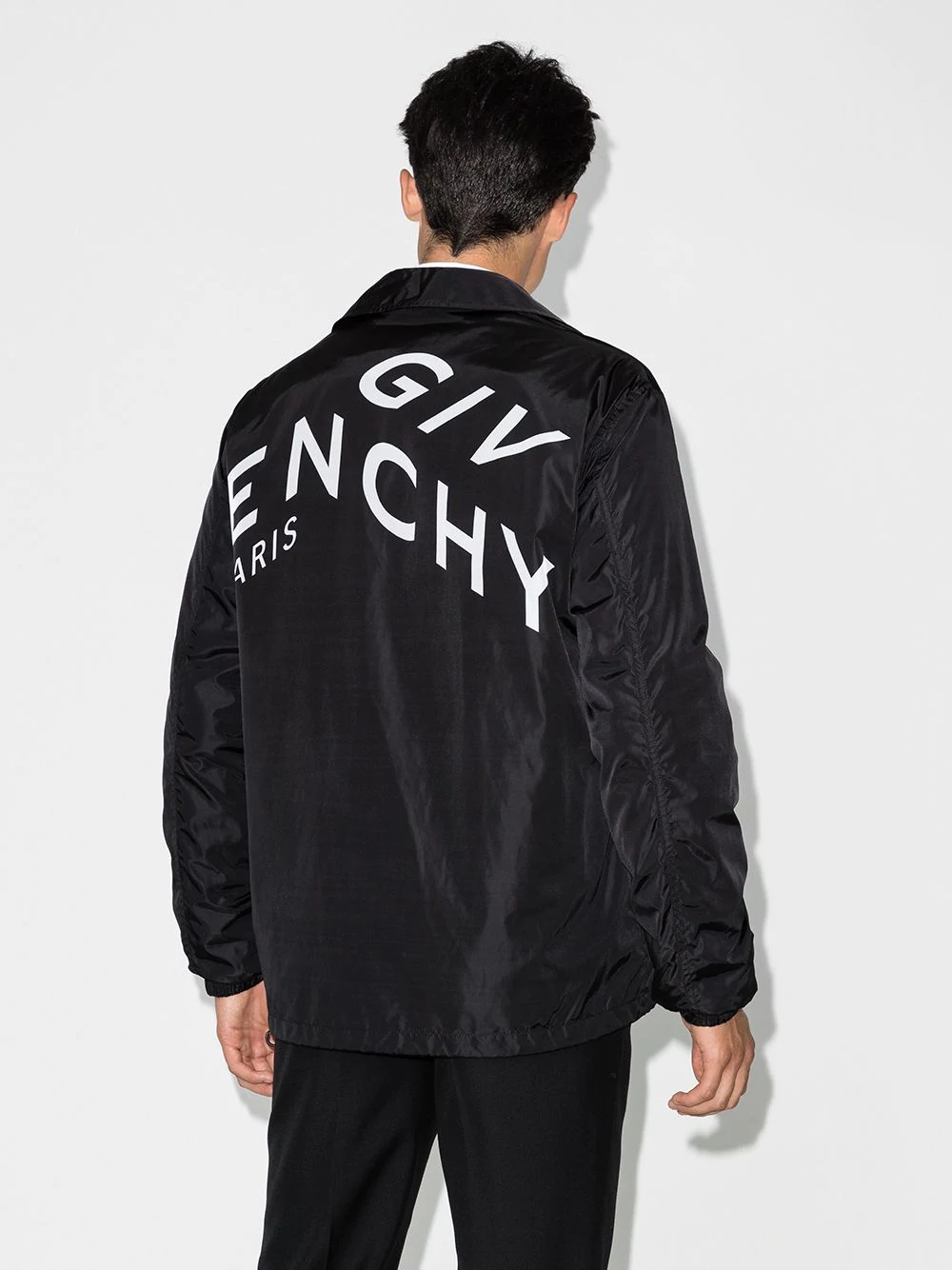 logo print windbreaker jacket - 3