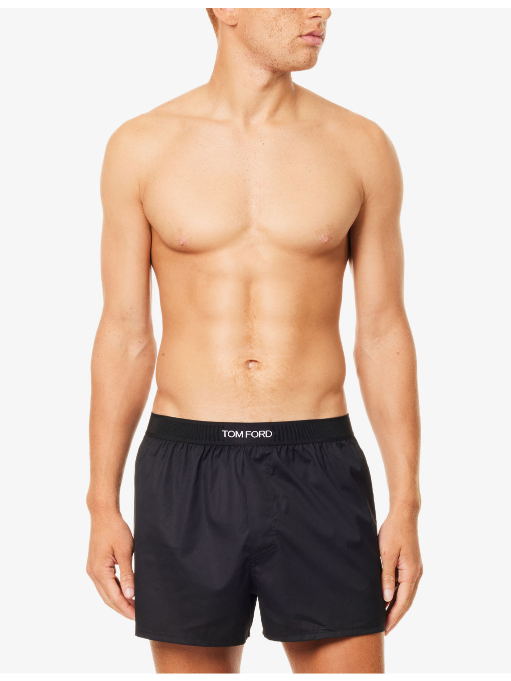 Branded-Waistband Stretch Cotton-Poplin Boxer Shorts - 2