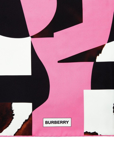 Burberry Montage-print silk scarf outlook