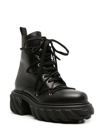Off-White Tractor Motor leather boots outlook