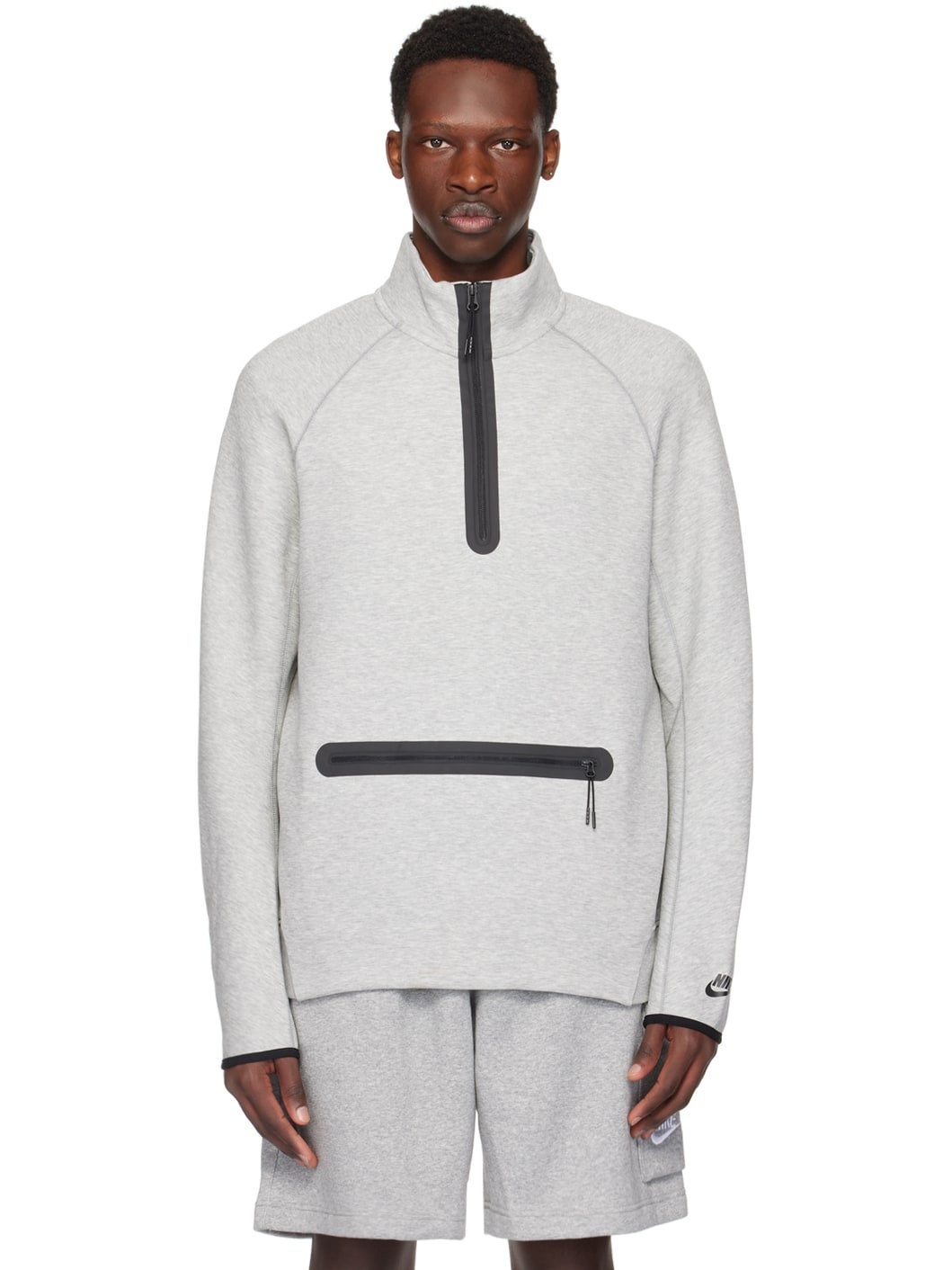 Gray Lightweight Sweater - 1