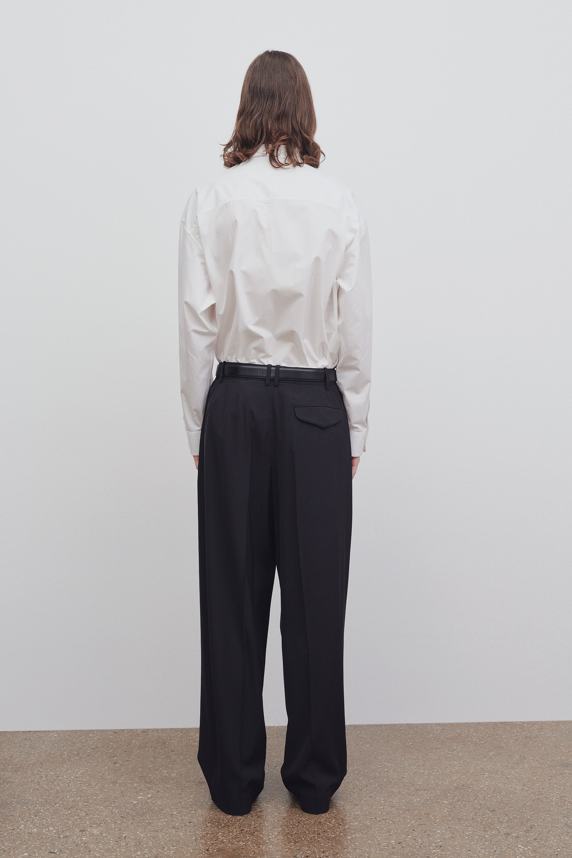 Rufus Pant in Viscose and Virgin Wool - 4