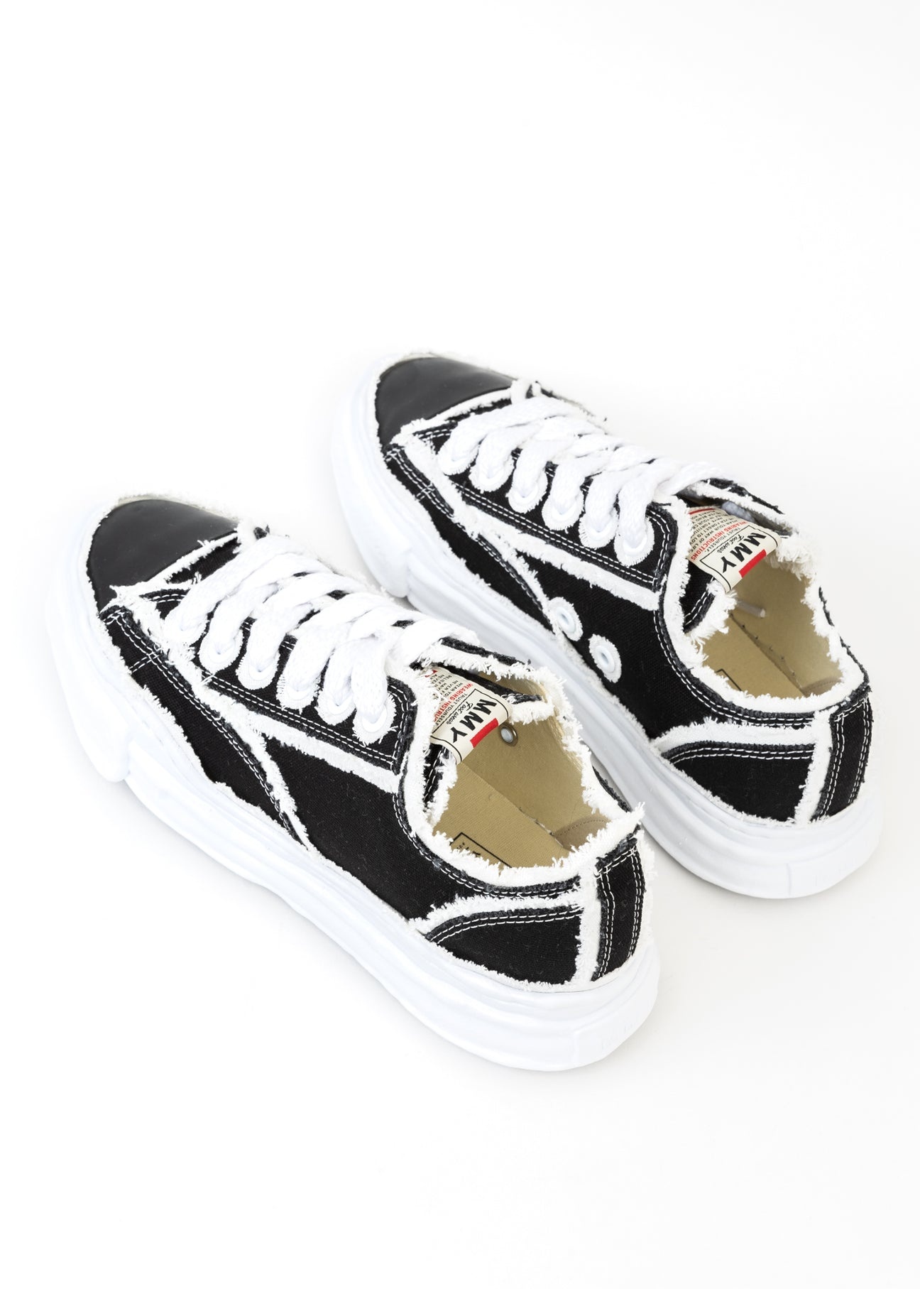 Black Original Sole Double-Layered Canvas Low-Top Sneaker (PETERSON LOW) - 4