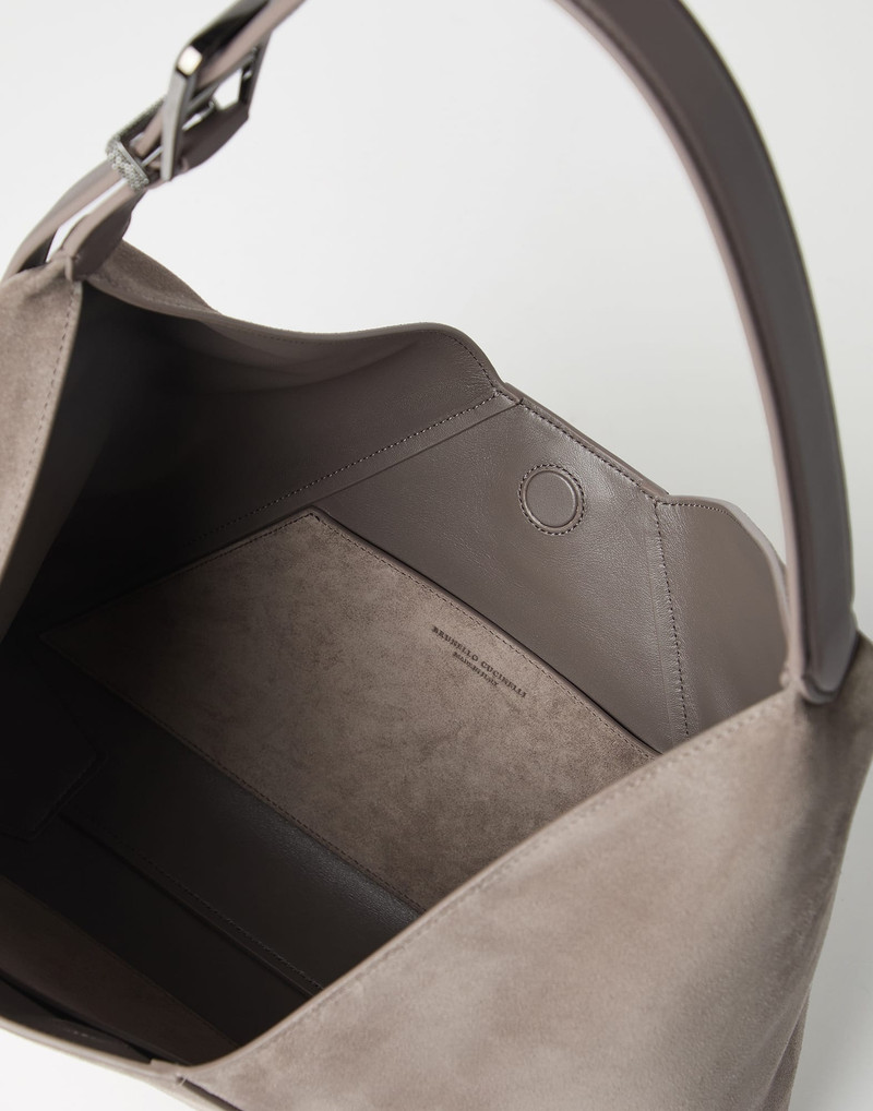 Sueded calfskin hobo bag 5