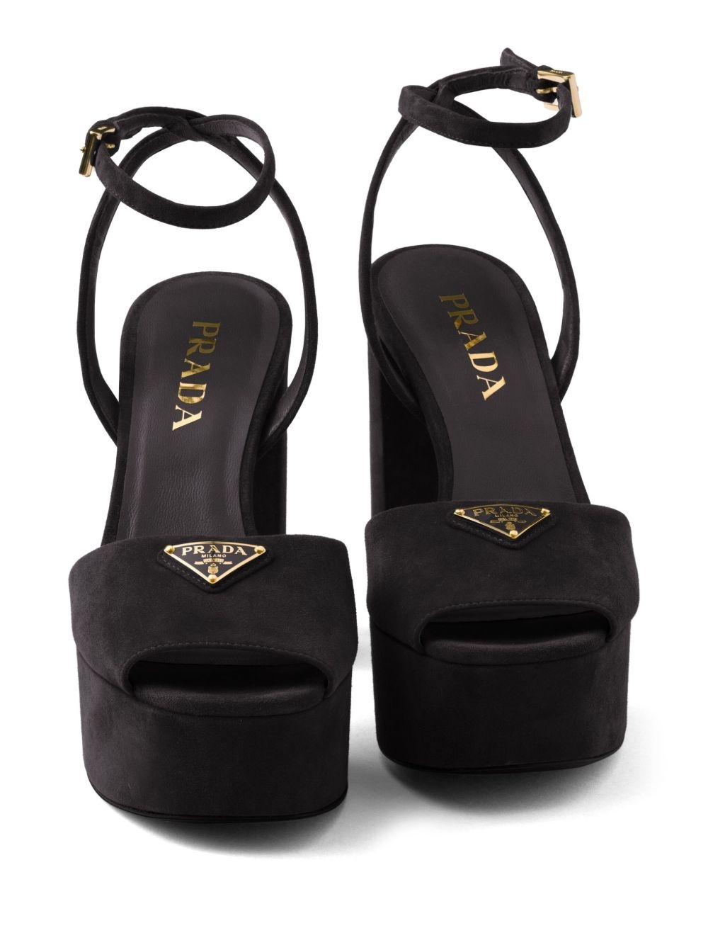 115mm suede platform sandals - 5