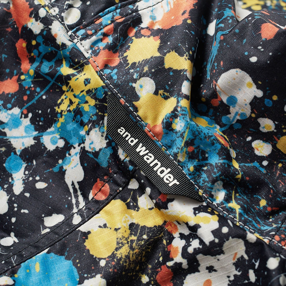 and wander Splatter Print Raschel Rip Jacket - 2