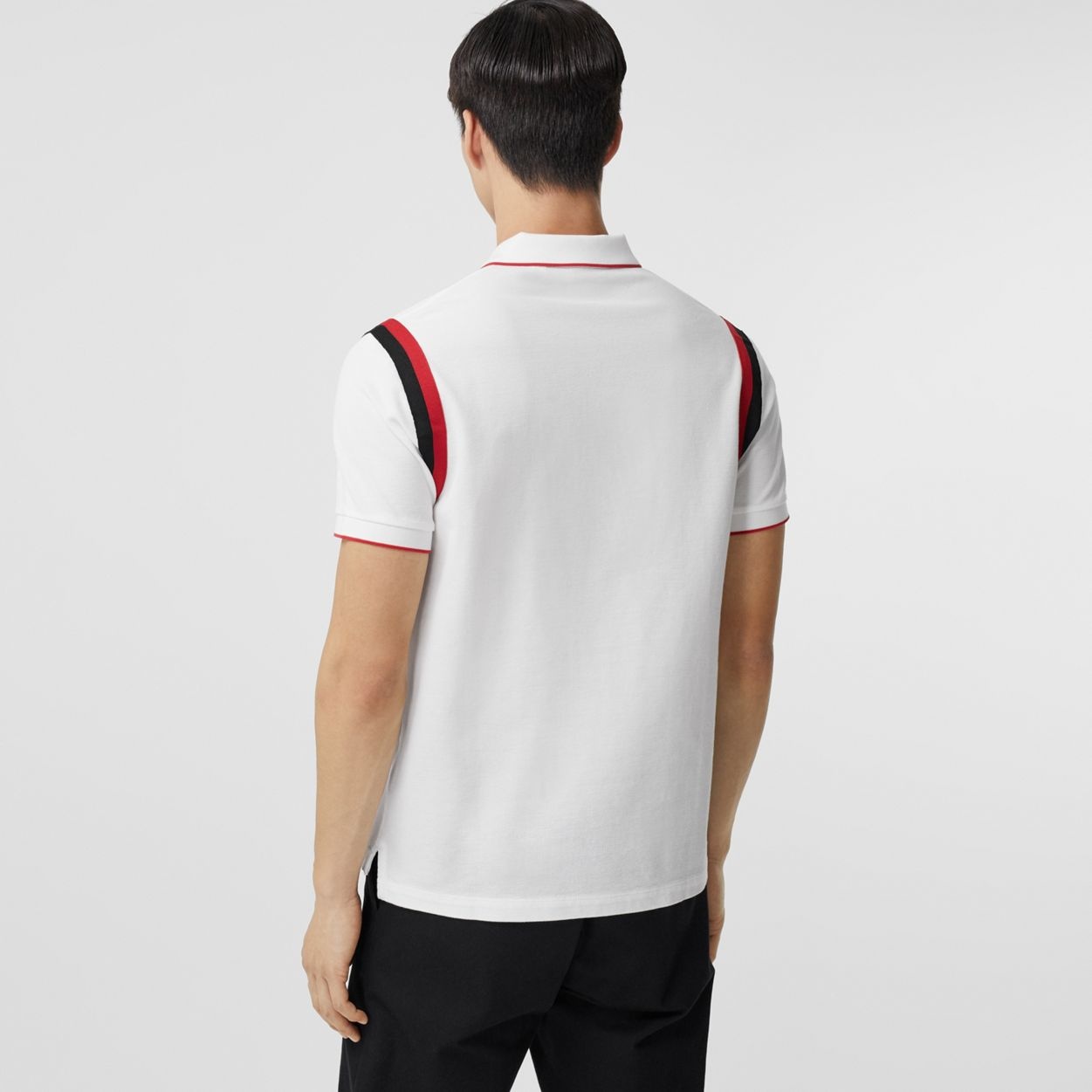 Logo Graphic Appliqué Cotton Piqué Polo Shirt - 4