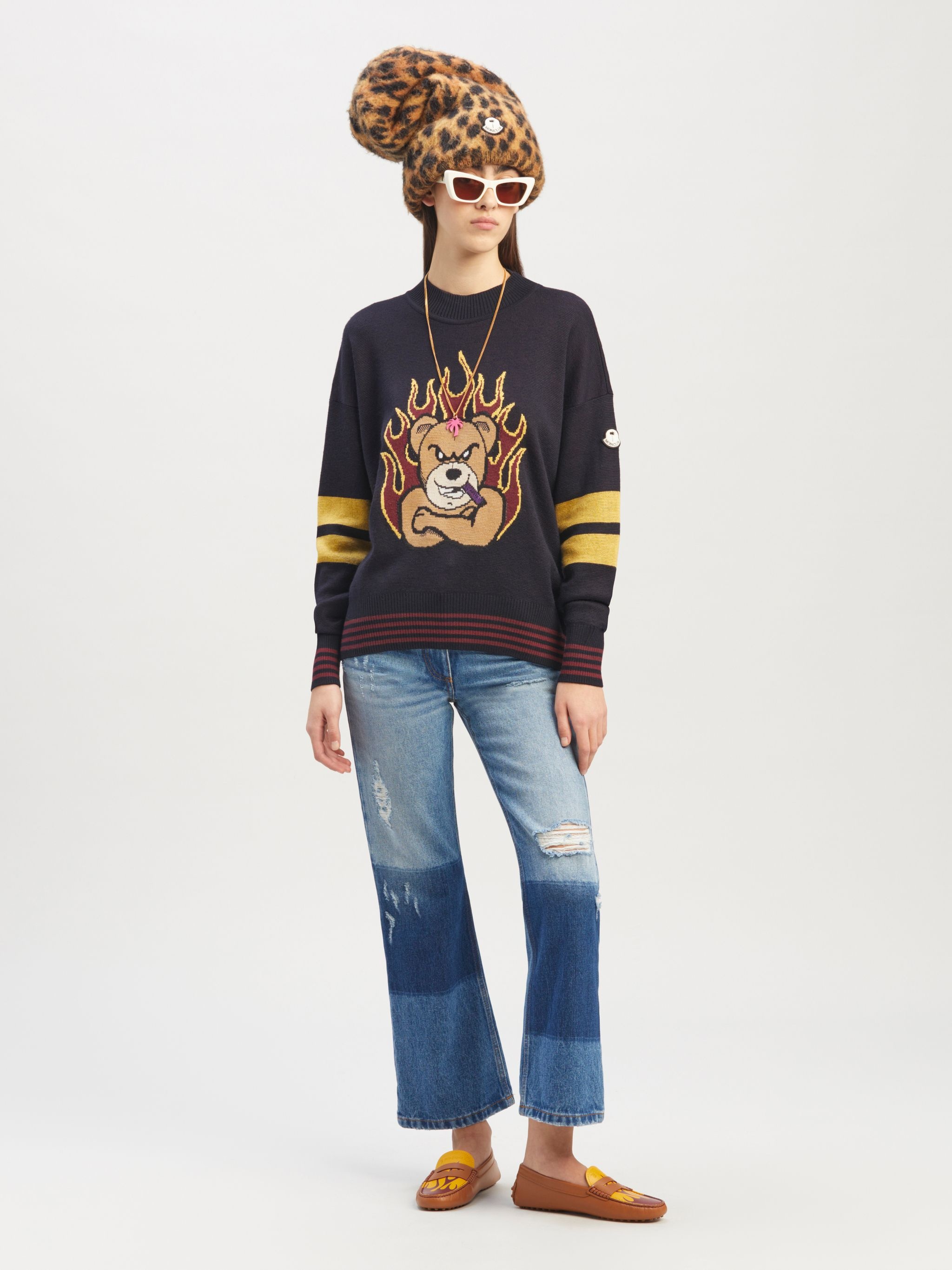 8 MONCLER PALM ANGELS TRICOT CREWNECK - 2