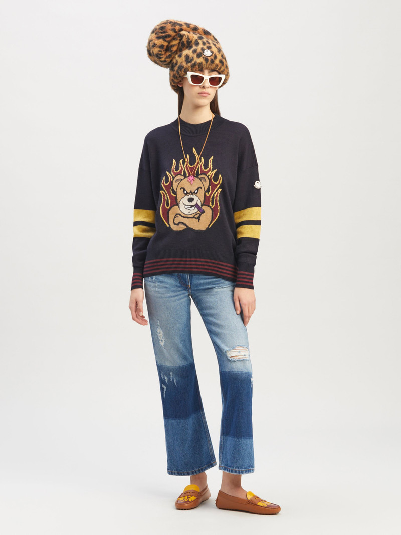 Moncler 8 MONCLER PALM ANGELS TRICOT CREWNECK outlook