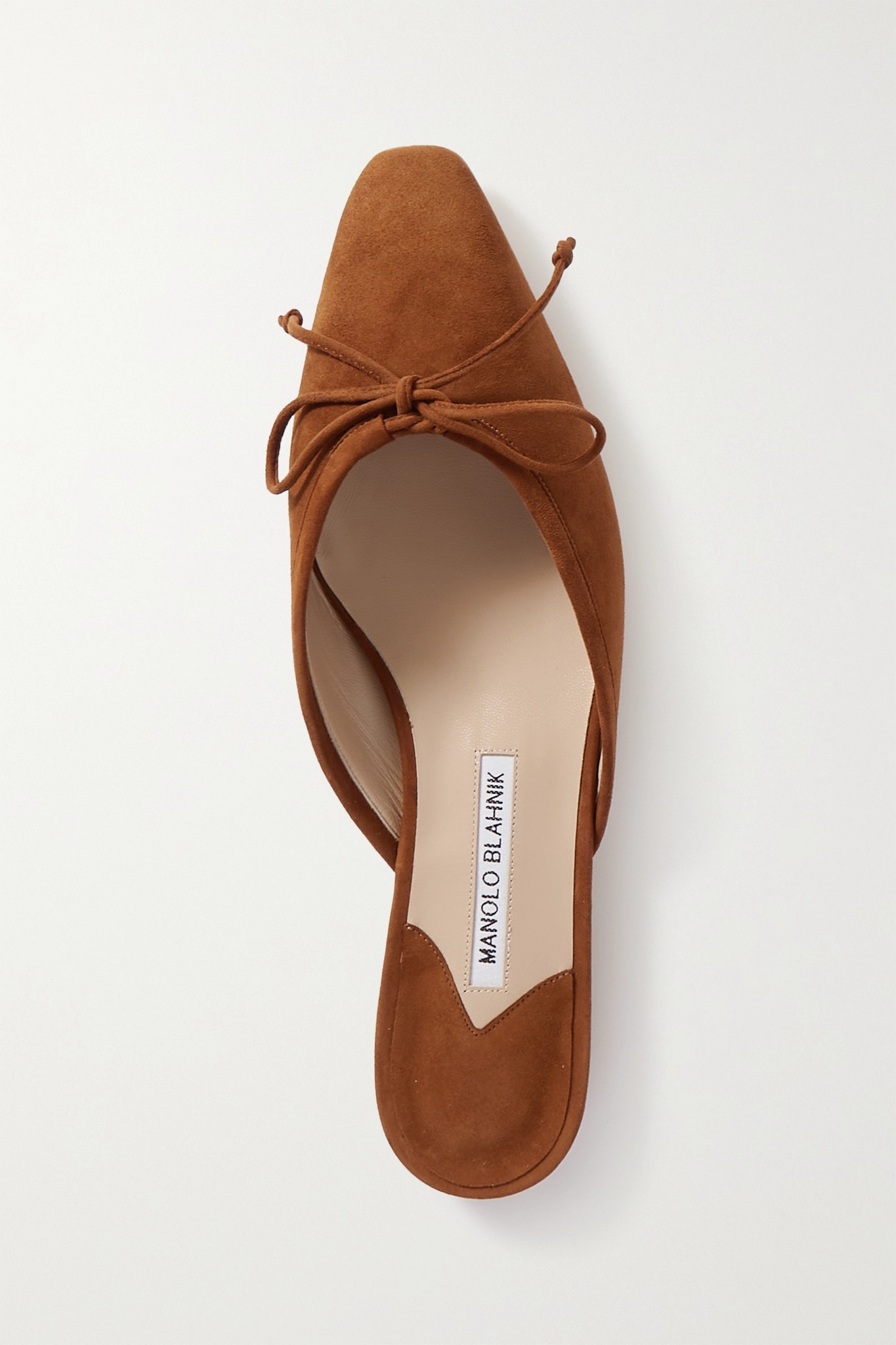 Ballerimu bow-detailed suede mules - 5