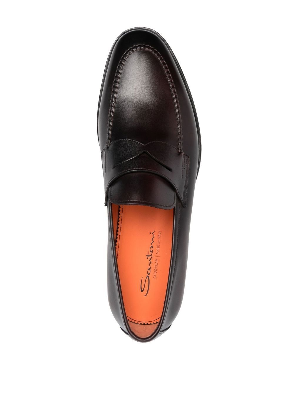 calf leather loafers - 8