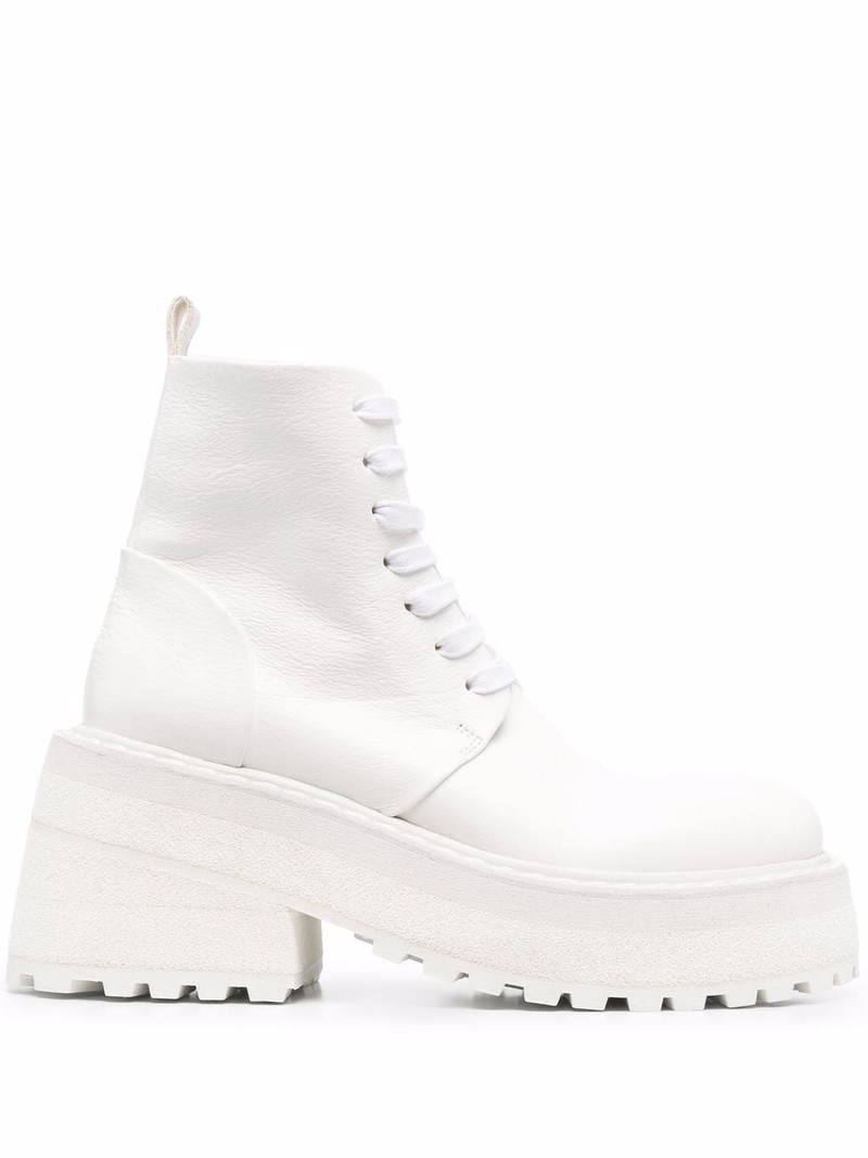 lace-up platform-sole leather boots 1
