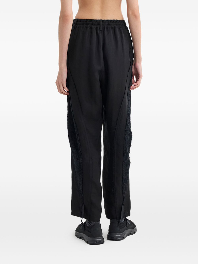 drawstring texture-detail trousers 5