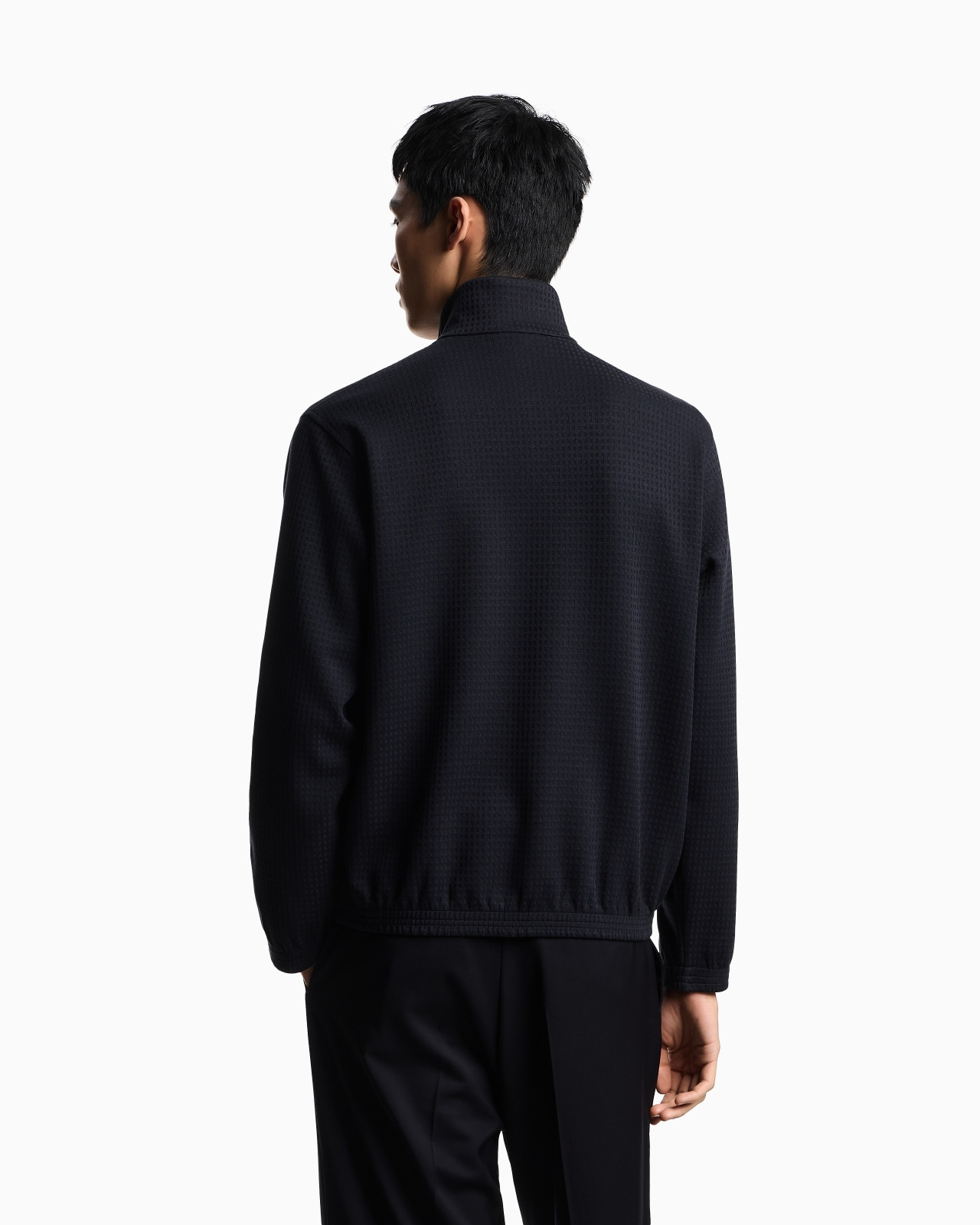 ASV FULL-ZIP SWEATSHIRT IN LYOCELL-BLEND JACQUARD JERSEY - 3
