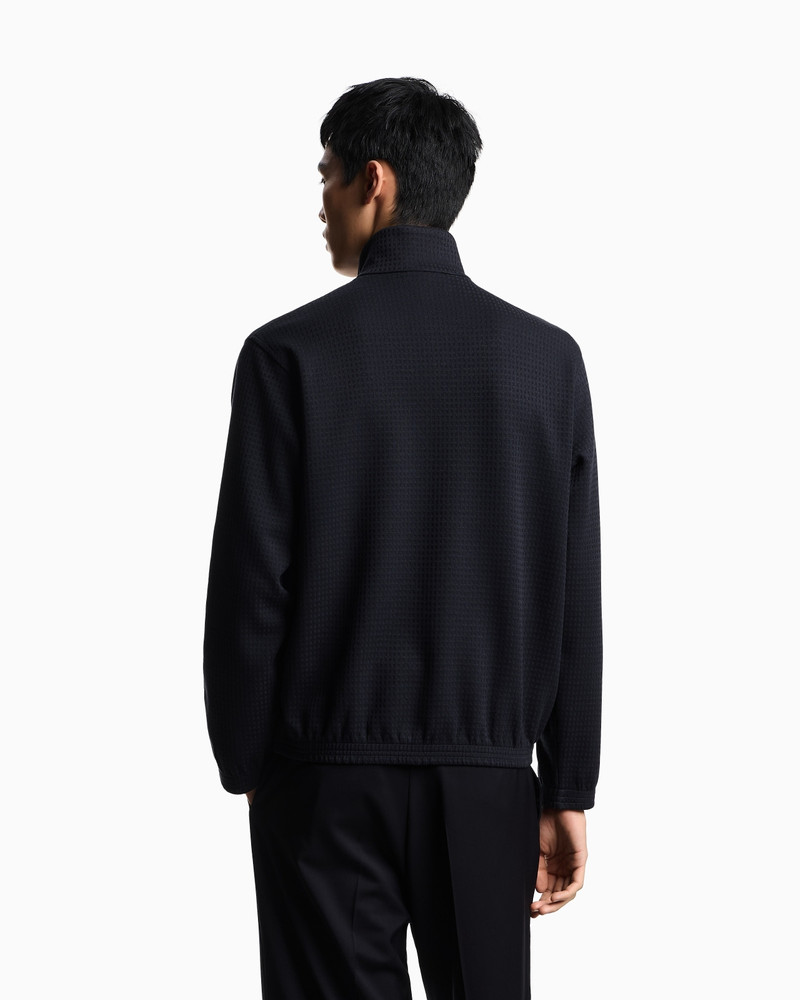 ASV FULL-ZIP SWEATSHIRT IN LYOCELL-BLEND JACQUARD JERSEY 3