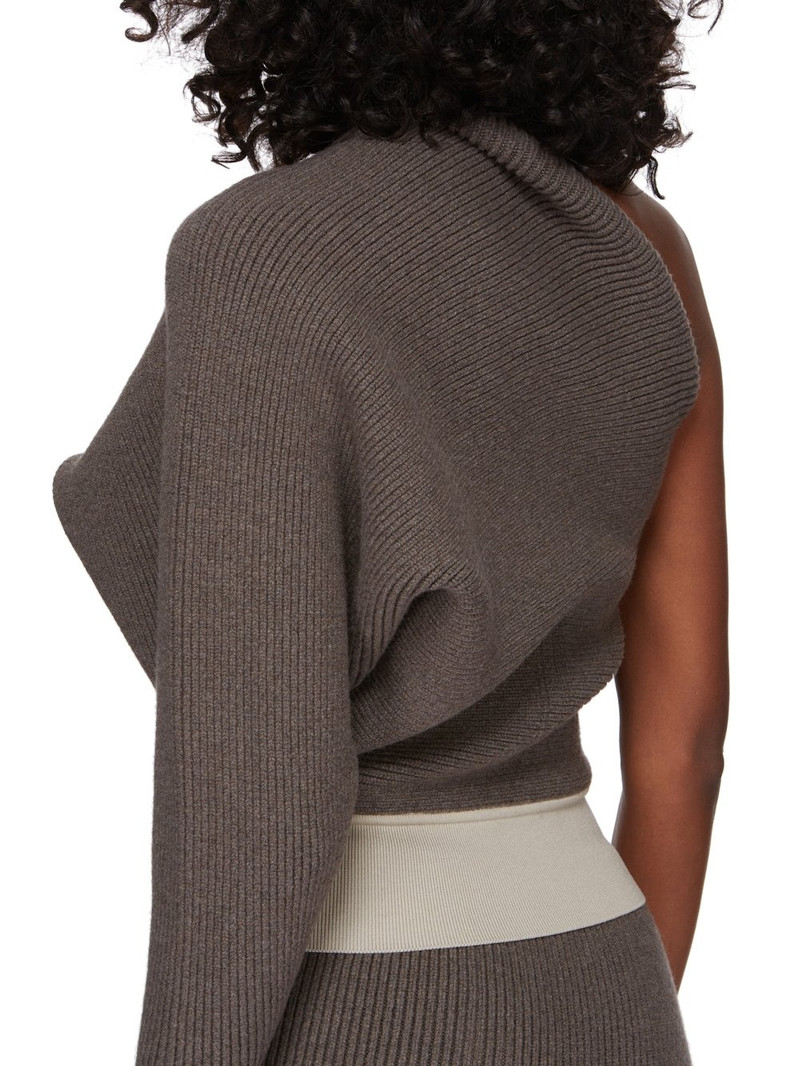 One-shoulder cashmere-blend top 5