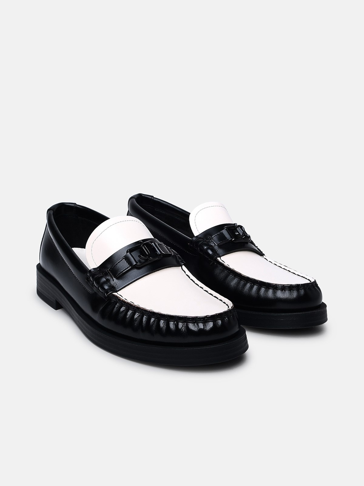 TWO-TONE LEATHER LOAFERS - 2