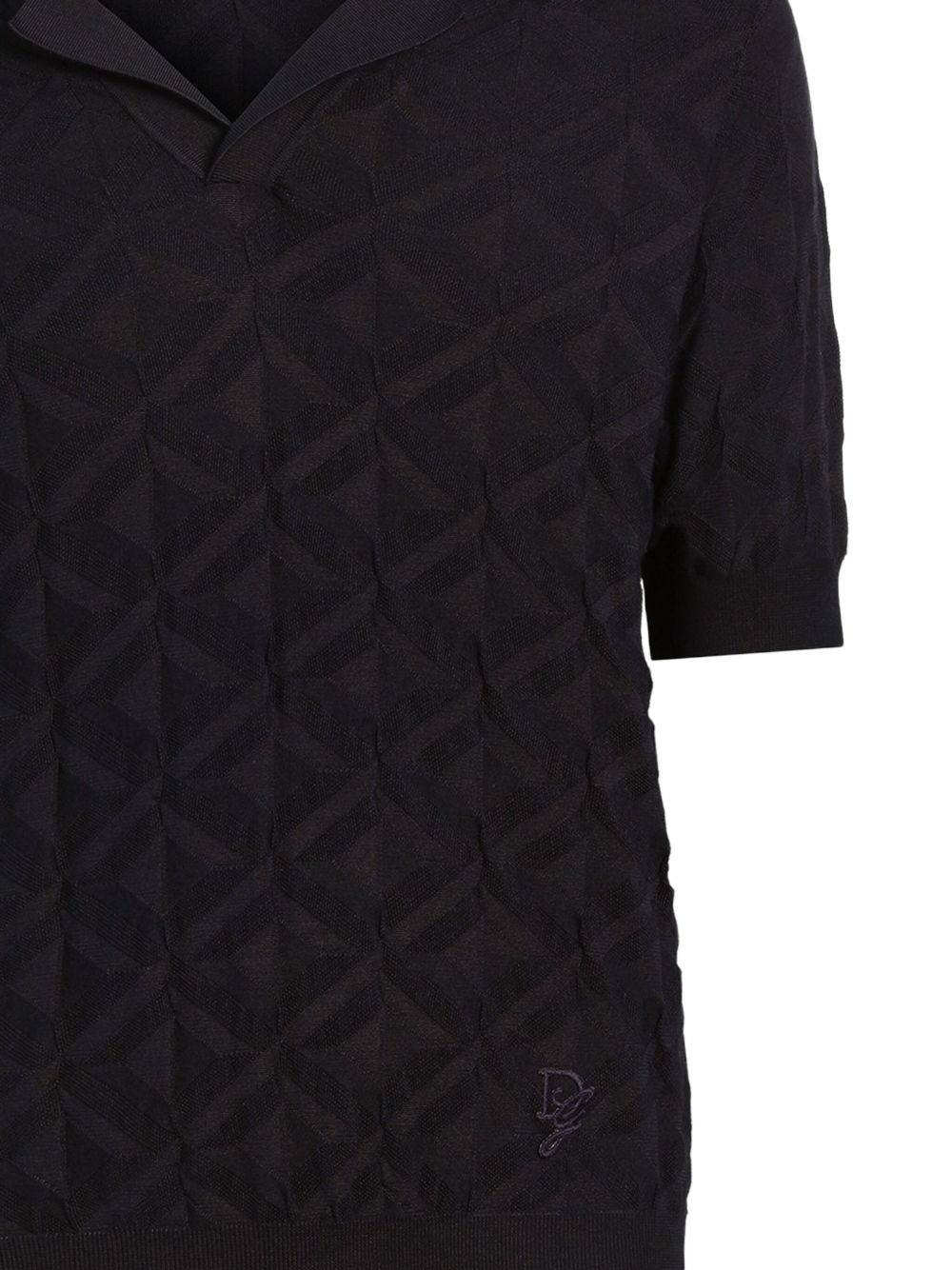 knitted polo shirt - 2