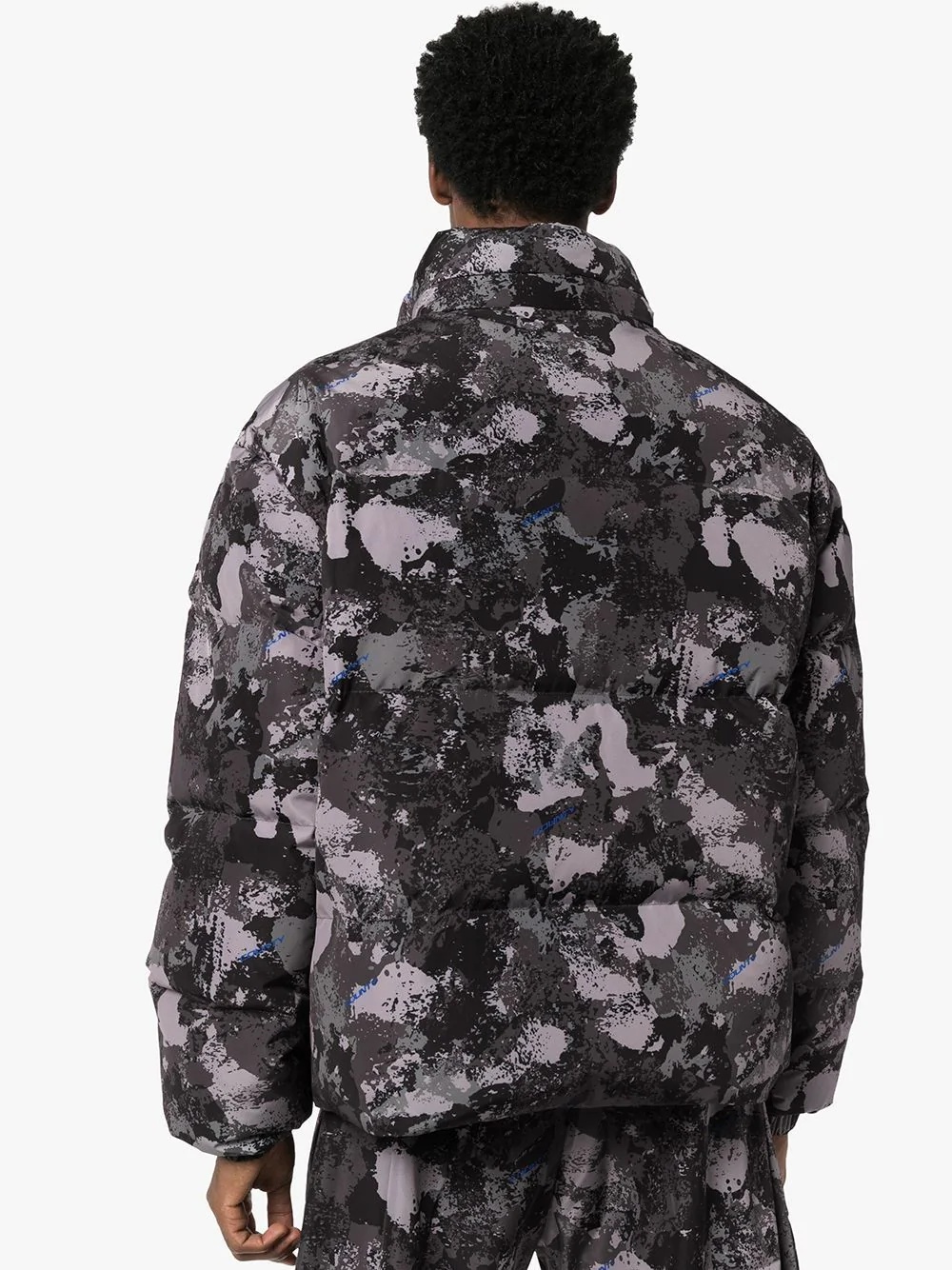 camouflage print padded jacket - 3