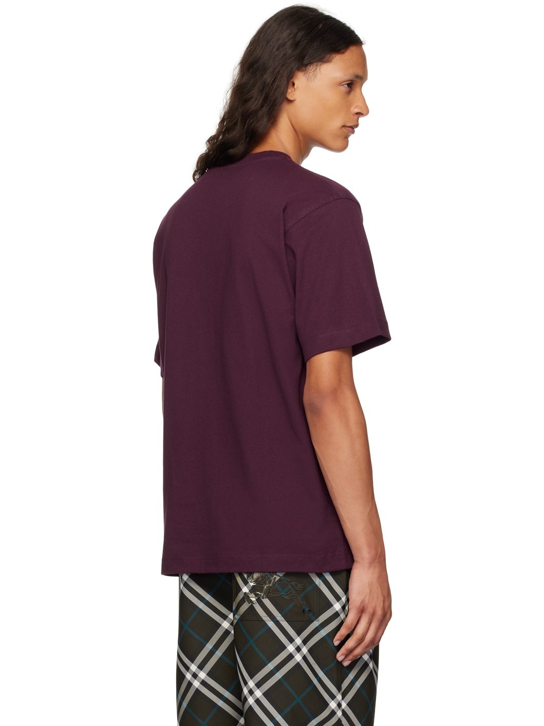 Purple Cotton T-Shirt - 3