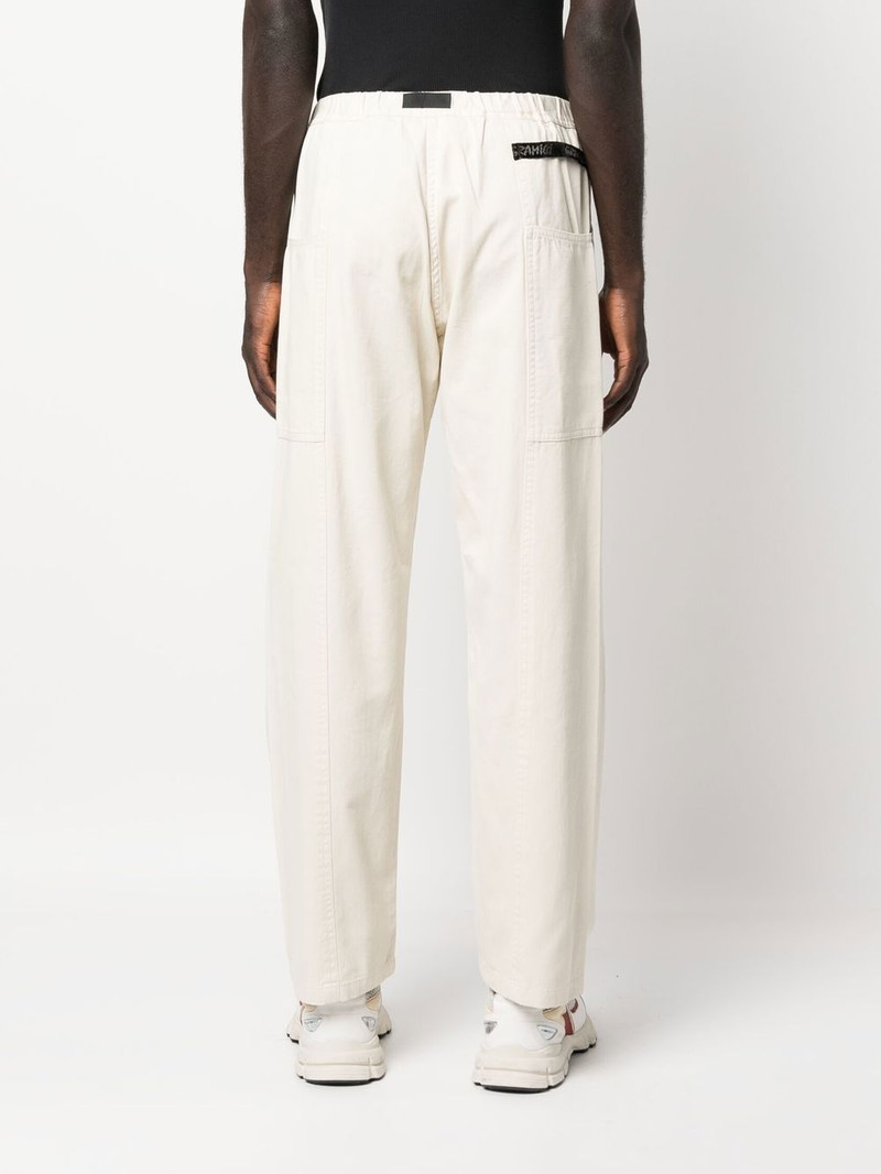 two-pocket buckled straight trousers 4