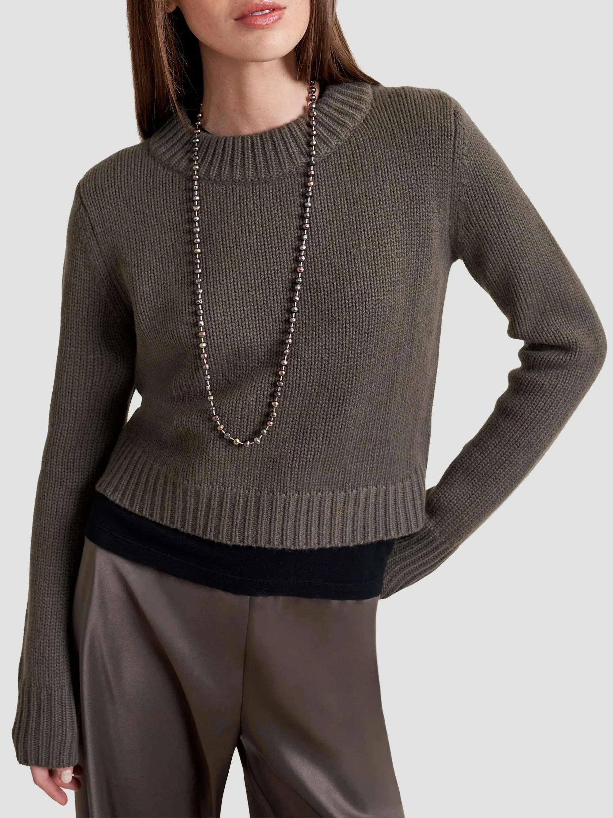 Women's Mini Marin Sweater - Taupe - 1